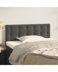 Tête de lit Gris foncé 90x5x78/88 cm Velours | Mobilier & Déco