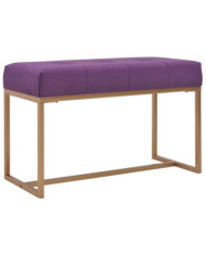 Banc 80 cm Violet Velours | Mobilier & Déco