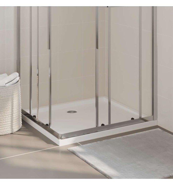 Receveur de douche rectangulaire ABS Blanc 80x90 cm | Mobilier & Déco