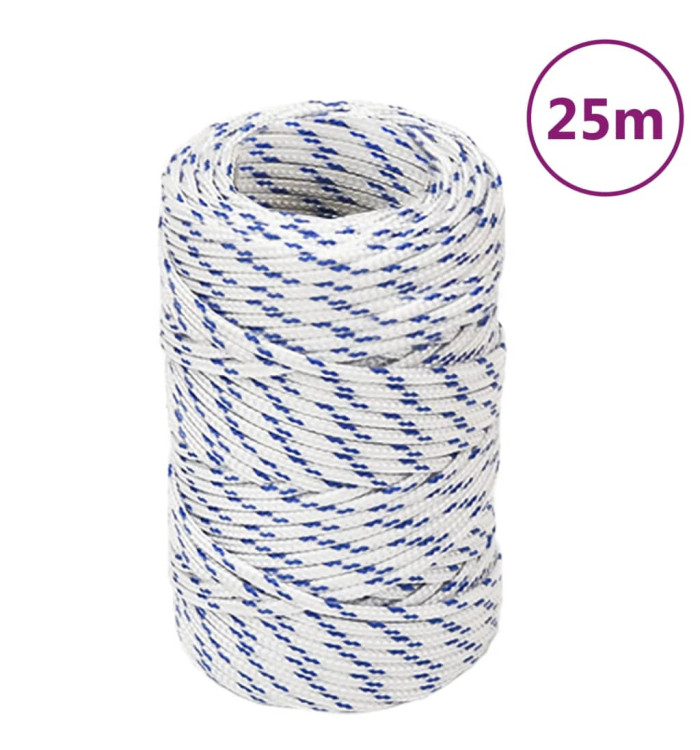 Corde de bateau Blanc 2 mm 25 m Polypropylène | Mobilier & Déco