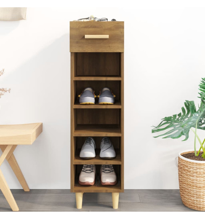 Meuble à chaussures Chêne marron 30x35x105 cm Bois d'ingénierie | Mobilier & Déco