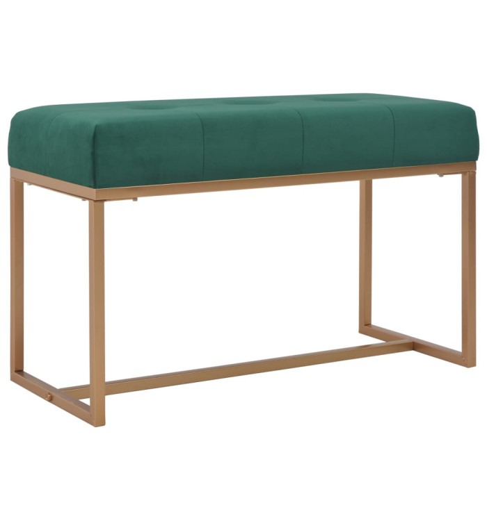 Banc 80 cm Vert Velours | Mobilier & Déco