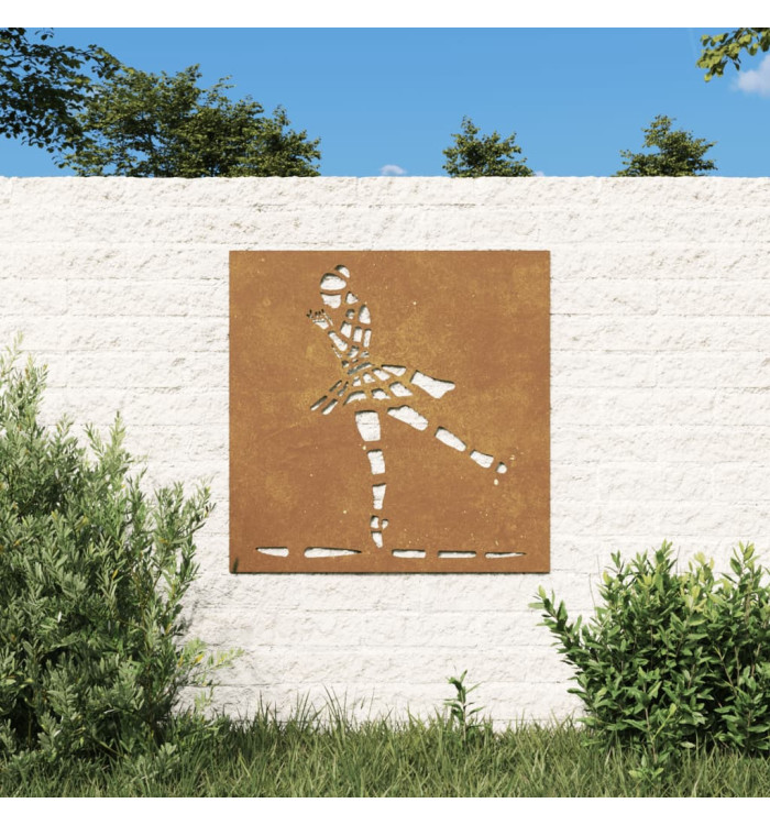 Décoration murale jardin 55x55 cm motif de danseuse de ballet | Mobilier & Déco