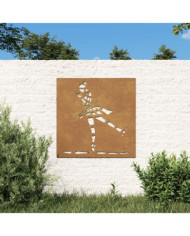 Décoration murale jardin 55x55 cm motif de danseuse de ballet | Mobilier & Déco