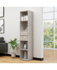 Bibliothèque Gris béton 36x30x171 cm Bois d'ingénierie | Mobilier & Déco
