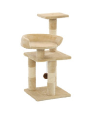 Arbre à chat avec griffoirs en sisal 65 cm Beige | Mobilier & Déco
