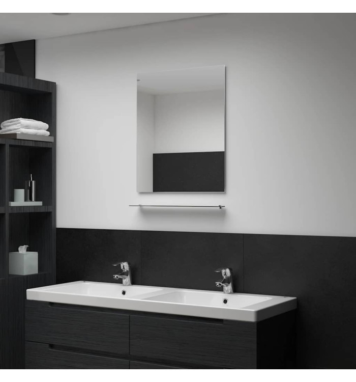 Miroir mural avec étagère 50x60 cm Verre trempé | Mobilier & Déco