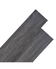 Planches de plancher PVC Non auto-adhésif 5,26 m² Noir et blanc | Mobilier & Déco