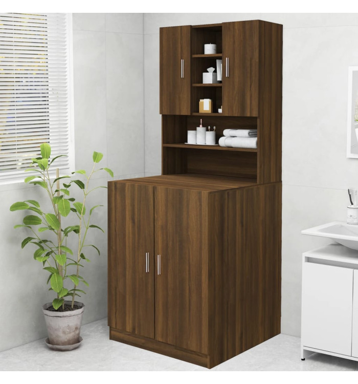 Meuble pour machine à laver Chêne marron 70,5x25,5x90 cm | Mobilier & Déco