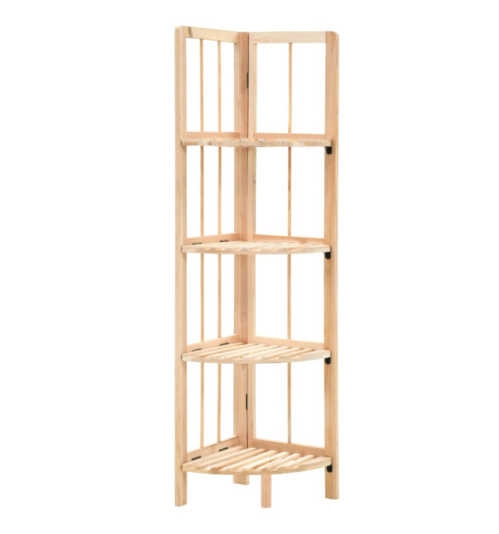 Étagère d'angle bois de cèdre 27 x 27 x 110 cm | Mobilier & Déco