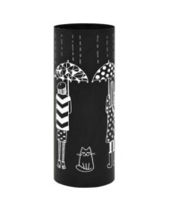 Porte-parapluie Femmes Acier Noir | Mobilier & Déco