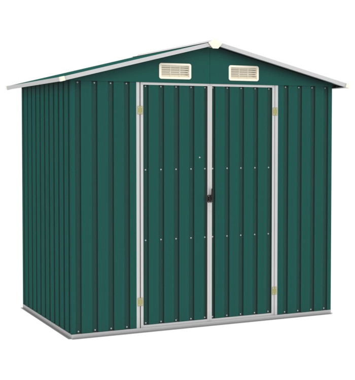 Abri de jardin Vert 205x129x183 cm Acier galvanisé | Mobilier & Déco