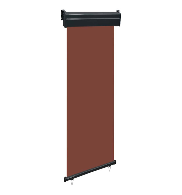 Auvent latéral de balcon 65x250 cm Marron | Mobilier & Déco