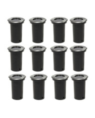 Lampes au sol d'extérieur 12 pcs rond | Mobilier & Déco