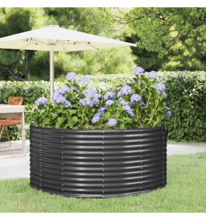 Lit surélevé de jardin Anthracite Acier enduit de poudre | Mobilier & Déco
