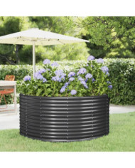 Lit surélevé de jardin Anthracite Acier enduit de poudre | Mobilier & Déco
