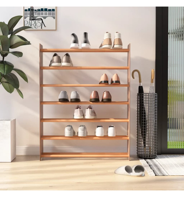 Étagère à chaussures Marron 90x24x117 cm Bois d'ingénierie | Mobilier & Déco