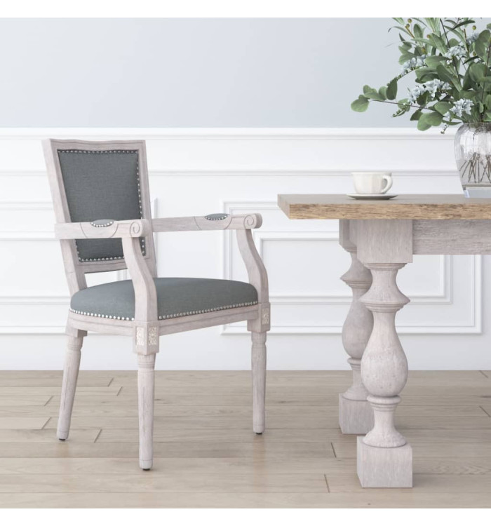 Chaise à manger Gris foncé Tissu | Mobilier & Déco
