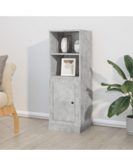 Buffet haut gris béton 36x35,5x103,5 cm bois d'ingénierie | Mobilier & Déco