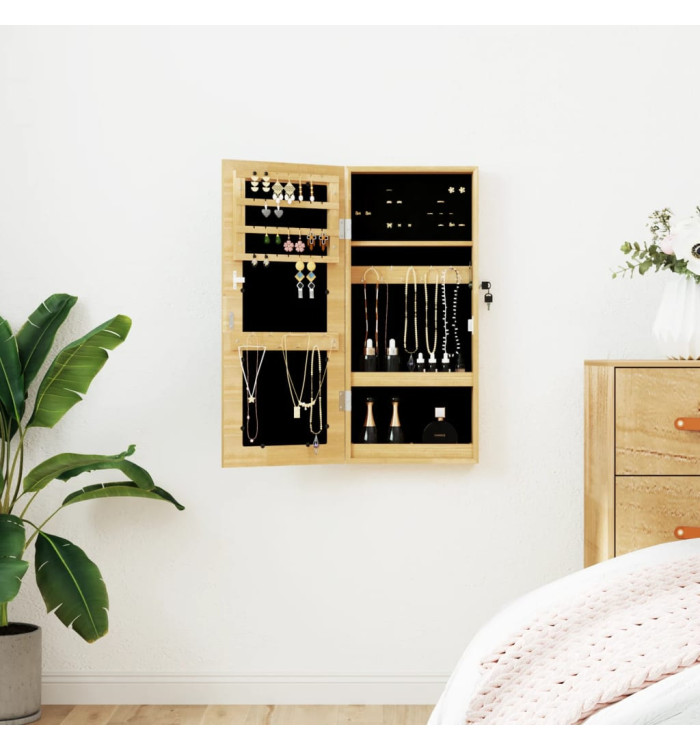 Armoire à bijoux avec miroir murale 30 x 8,5 x 67 cm | Mobilier & Déco