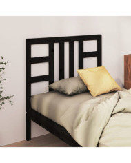 Tête de lit Noir 96x4x100 cm Bois massif de pin | Mobilier & Déco