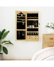 Armoire à bijoux avec miroir murale 37,5x10x90 cm | Mobilier & Déco