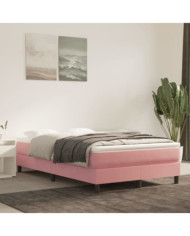 Matelas de lit à ressorts ensachés Rose 120x200x20 cm Velours | Mobilier & Déco