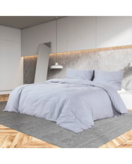 Ensemble de housse de couette Gris 135x200 cm Microfibre légère | Mobilier & Déco