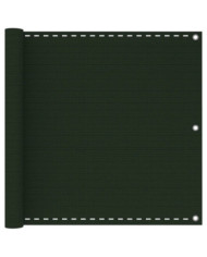 Écran de balcon Vert foncé 90x500 cm PEHD | Mobilier & Déco