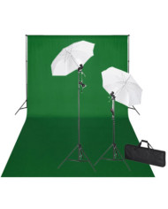 Kit de studio et toile de fond verte 600 x 300 cm et lumières | Mobilier & Déco