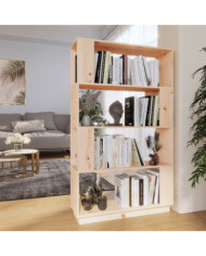 Bibliothèque/Séparateur de pièce 80x25x132 cm Pin solide | Mobilier & Déco