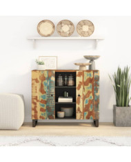Buffet avec 2 portes 90x33x75 cm bois massif de récupération | Mobilier & Déco