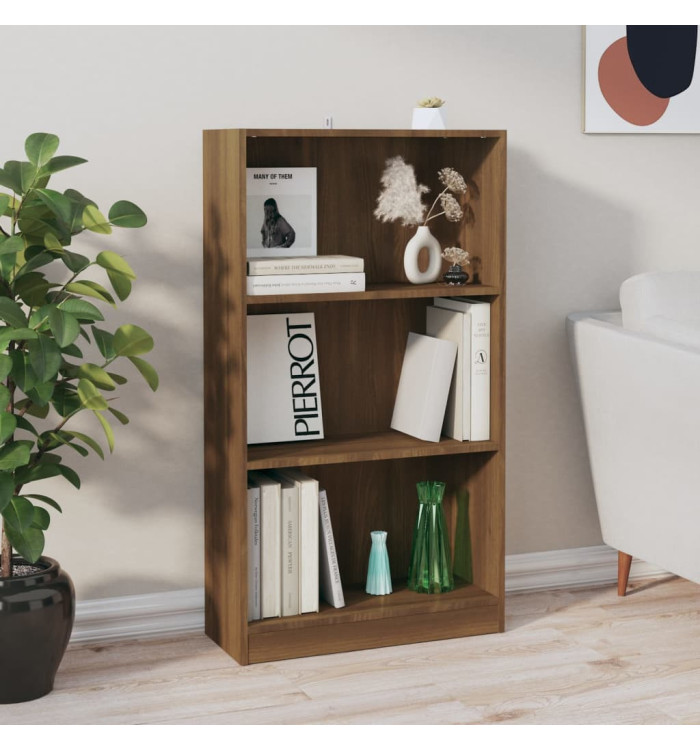 Bibliothèque Chêne marron 60x24x109 cm Bois d'ingénierie | Mobilier & Déco
