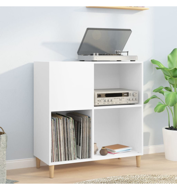Armoire à disques blanc 84,5x38x89 cm bois d'ingénierie | Mobilier & Déco