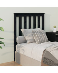 Tête de lit Noir 81x6x101 cm Bois massif de pin | Mobilier & Déco