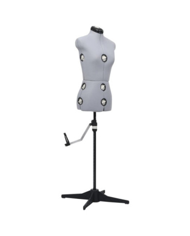 Mannequin de robe ajustable pour femme Gris S Taille 33-40 | Mobilier & Déco