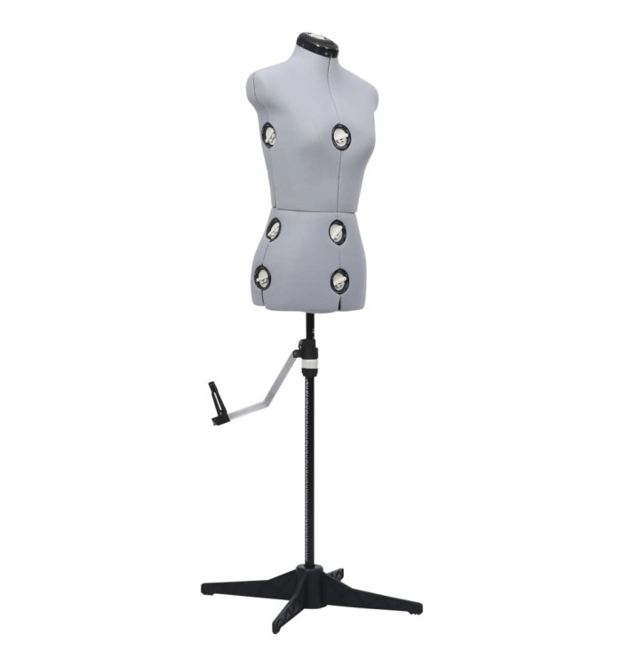 Mannequin de robe ajustable pour femme Gris S Taille 33-40 | Mobilier & Déco