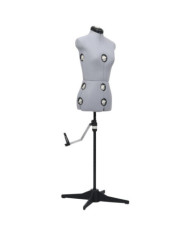 Mannequin de robe ajustable pour femme Gris S Taille 33-40 | Mobilier & Déco