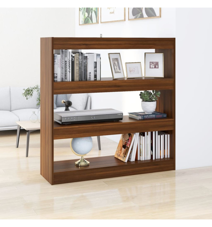 Bibliothèque/Séparateur de pièce chêne marron 100x30x103 cm | Mobilier & Déco