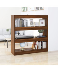 Bibliothèque/Séparateur de pièce chêne marron 100x30x103 cm | Mobilier & Déco