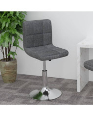 Tabouret de bar pivotant Gris foncé Tissu | Mobilier & Déco