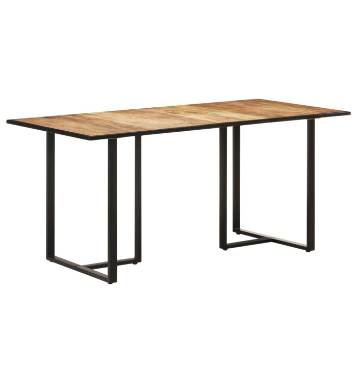 Table de salle à manger 160 cm Bois de manguier brut | Mobilier & Déco