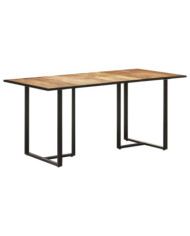Table de salle à manger 160 cm Bois de manguier brut | Mobilier & Déco