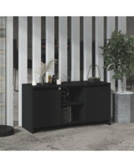 Meuble TV Noir 102x37,5x52,5 cm Bois d'ingénierie | Mobilier & Déco