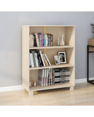 Bibliothèque HAMAR Marron miel 85x35x112 cm Bois de pin massif | Mobilier & Déco