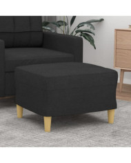 Repose-pied Noir 60x50x41 cm Tissu | Mobilier & Déco