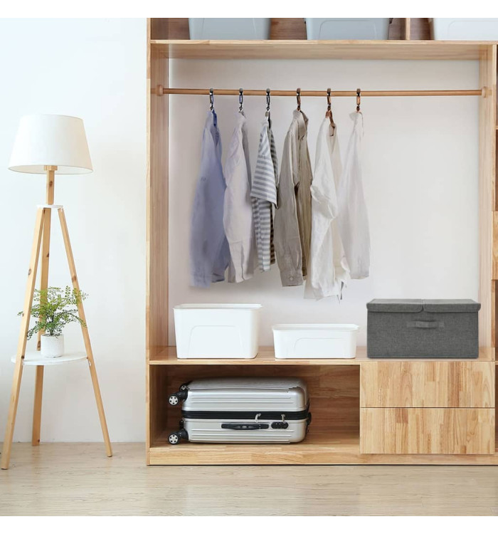 Boîte de rangement Tissu 50x30x25 cm Anthracite | Mobilier & Déco