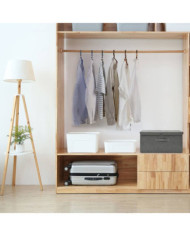 Boîte de rangement Tissu 50x30x25 cm Anthracite | Mobilier & Déco