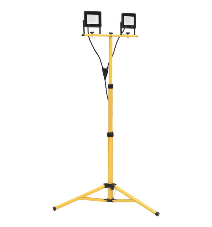 Projecteur à LED avec trépied 2x30 W Blanc froid | Mobilier & Déco