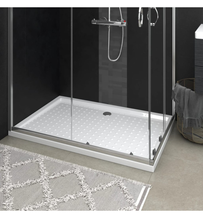 Receveur de douche avec picots Blanc 80x120x4 cm ABS | Mobilier & Déco